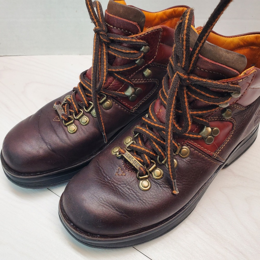Timberland 87301 Gore-Tex Waterproof Leather Hiking Boots Brown W 7M Gorpcore